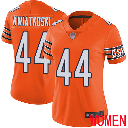 Chicago Bears Limited Orange Women Nick Kwiatkoski Alternate Jersey NFL Football #44 Vapor Untouchable